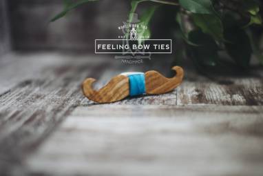 Деревянная галстук - бабочка (Wooden Bow Tie) ручной работы