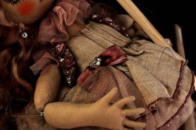 Текстильная марионетка Адель ручной работы