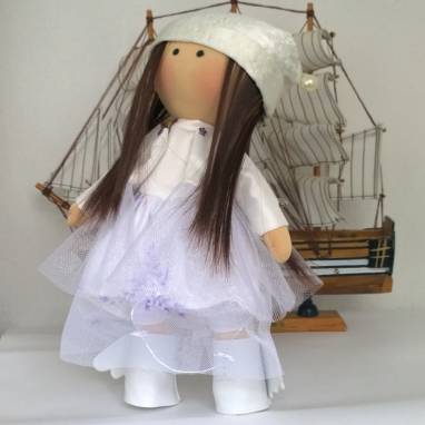 Интерьерная кукла Ангел невеста ручной работы