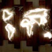 Карта мира с подсветкой