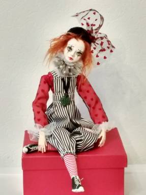 Коллекционная кукла Пьеро ручной работы