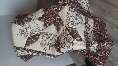Покрывало-одеяло для 2-спальной кровати из натуральных материалов 2.1х2.1 м ручной работы