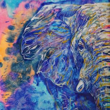 Картина "Слон" ручной работы