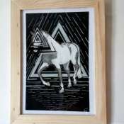 Картина интерьерная Призматическая лошадь  