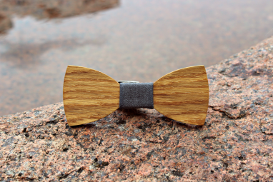 Деревянная галстук-бабочка Sterjen Casual  ручной работы