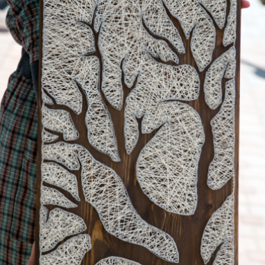 Декоративное панно "Дерево желаний" ручной работы