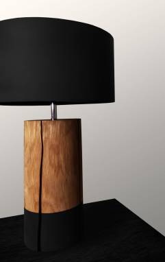 Oak flaws (table lamp) #18 ручной работы