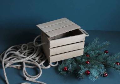 Подарочная деревянная упаковка ручной работы