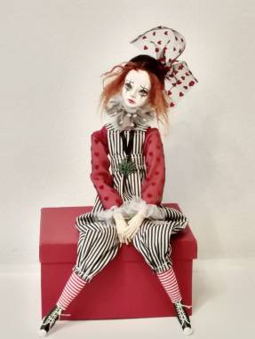 Коллекционная кукла Пьеро ручной работы