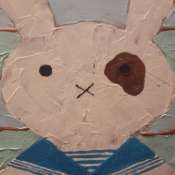 Картина Морячок, изображён зайчик в матроске.