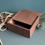Подарочная деревянная коробка пенал