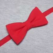 Красный мужской галстук-бабочка