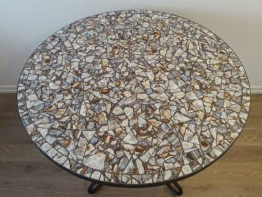 Дизайнерский стол из мозайки ручной работы