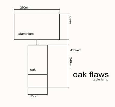 Oak flaws (table lamp) #18 ручной работы