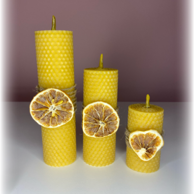 Набор свечей, выполнены из 100% натуральных материалов  ручной работы