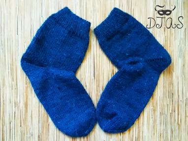 Мужские носки темно-синие  ручной работы