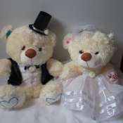 Мягкие игрушки "Медведи свадебные"