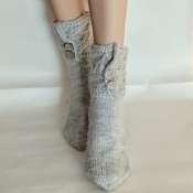 Женские вязаные носки из шерсти