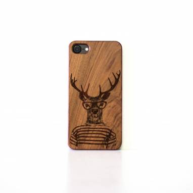 Чехол для телефона из дерева Deer ручной работы