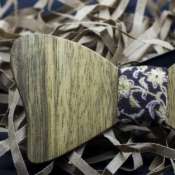 Мужская деревянная галстук бабочка